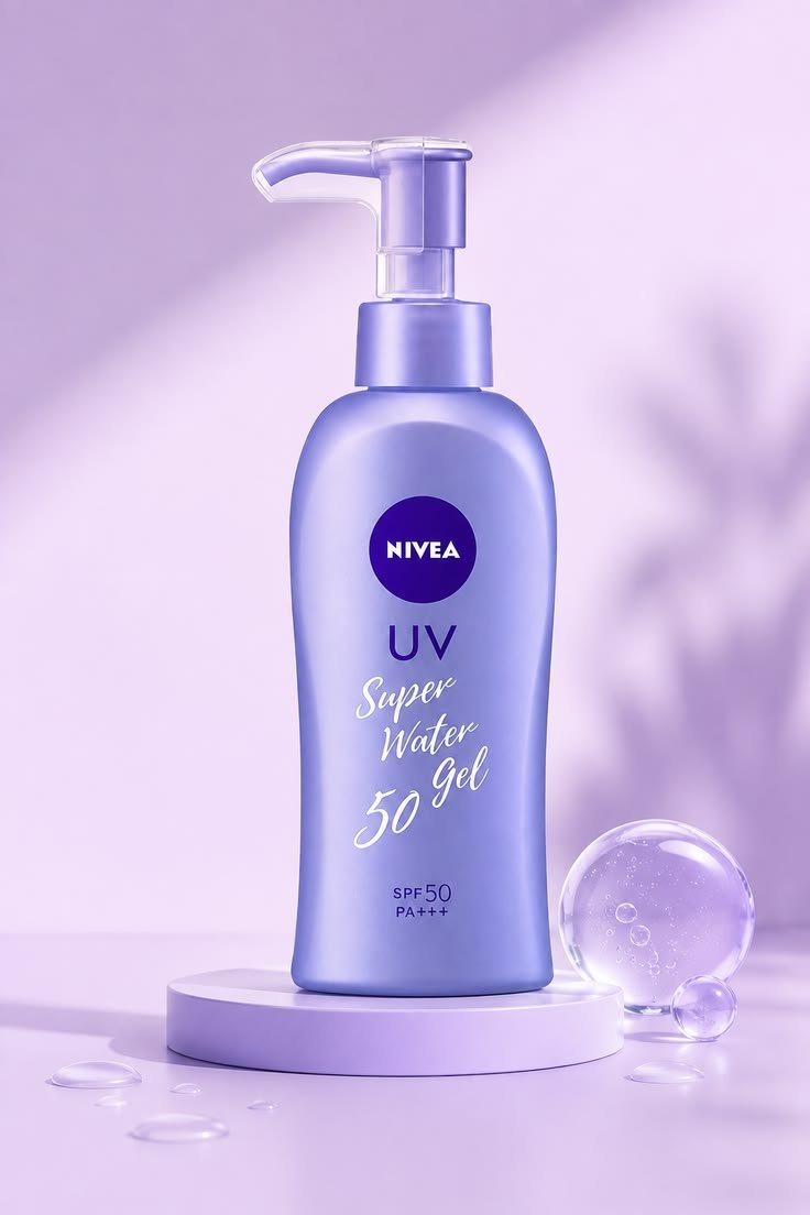 NIVEA UV Super Water Gel SPF 50 PA+++ Sunscreen _ Lightweight Daily UV Protection Nivea - Sun Protect Super Water Gel SPF50